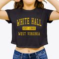 White Hall West Virginia Classic Established Women's Crop Top additional view 3