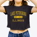 Lake Petersburg Illinois Classic Established Women's Crop Top additional view 3