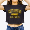 Keithsburg Illinois Classic Established Women's Crop Top additional view 3