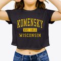 Komensky Wisconsin Classic Established Women's Crop Top additional view 3