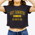 West Farmington Ohio Classic Established Women's Crop Top additional view 3