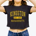 Kingston Massachusetts Classic Established Women's Crop Top additional view 3