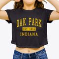 Oak Park Indiana Classic Established Women's Crop Top additional view 3