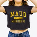 Maud Mississippi Classic Established Women's Crop Top additional view 3