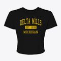 Delta Mills Michigan Classic Established Women's Crop Top additional view 1