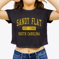 Sandy Flat South Carolina Classic Established Women's Crop Top additional view 3