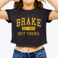 Brake West Virginia Classic Established Women's Crop Top additional view 3