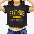 Bayonne New Jersey Classic Established Women's Crop Top additional view 3