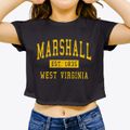 Marshall West Virginia Classic Established Women's Crop Top additional view 3