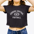 Addison Central School Classic Football Women's Crop Top additional view 3