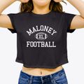 Francis T. Maloney High School Classic Football Women's Crop Top additional view 3