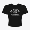 Saint Pascal School Classic Football Women's Crop Top additional view 1