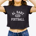 Al Raby High School Classic Football Women's Crop Top additional view 3