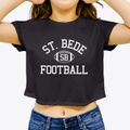Saint Bede School Classic Football Women's Crop Top additional view 3
