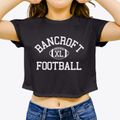 Bancroft Community School Classic Football Women's Crop Top additional view 3