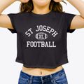St Joseph Parish Classic Football Women's Crop Top additional view 3
