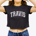 Travis Middle School Varsity Arch Women's Crop Top additional view 3