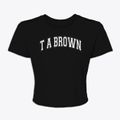 T A Brown Elementary School Varsity Arch Women's Crop Top additional view 1