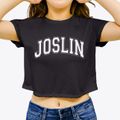 Joslin Elementary School Varsity Arch Women's Crop Top additional view 3