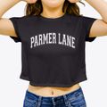Parmer Lane Elementary School Varsity Arch Women's Crop Top additional view 3