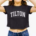 Tilton Elementary School Varsity Arch Women's Crop Top additional view 3