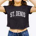 Saint Denis School Varsity Arch Women's Crop Top additional view 3