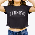 J V Lemoyne Elementary School Varsity Arch Women's Crop Top additional view 3