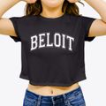 Beloit Elementary School Varsity Arch Women's Crop Top additional product view 3