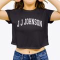 J J Johnson Elementary School Varsity Arch Women's Crop Top additional view 3