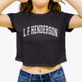L F Henderson Intermediate School Varsity Arch Women's Crop Top additional view 3