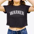 Warner Elementary School Varsity Arch Women's Crop Top additional product view 3