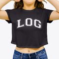 Log School Varsity Arch Women's Crop Top additional view 3