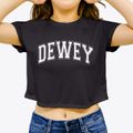 Dewey Elementary School Varsity Arch Women's Crop Top additional view 3