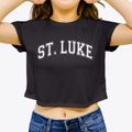 Saint Luke School Varsity Arch Women's Crop Top additional view 3