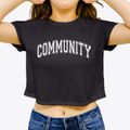 Community Christian School Varsity Arch Women's Crop Top additional view 3