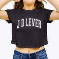 J D Lever Elementary School Varsity Arch Women's Crop Top additional view 3
