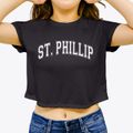 St. Phillip Catholic School Varsity Arch Women's Crop Top additional view 3