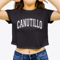 Canutillo Elementary School Varsity Arch Women's Crop Top additional view 3