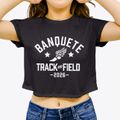 Banquete Intermediate School Track and Field Women's Crop Top additional view 3