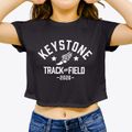 Keystone Academy Track and Field Women's Crop Top additional view 3
