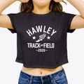Hawley Middle School Track and Field Women's Crop Top additional view 3
