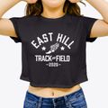 East Hill Elementary School Track and Field Women's Crop Top additional view 3