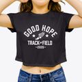 Good Hope Elementary School Track and Field Women's Crop Top additional view 3