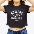 Bowers School Track and Field Women's Crop Top additional view 3