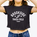 Brookside Elementary School Track and Field Women's Crop Top additional view 3