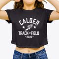 Calder Elementary School Track and Field Women's Crop Top additional view 3