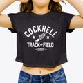 Cockrell Child Parent Center Track and Field Women's Crop Top additional view 3