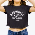 Brownell Elementary School Track and Field Women's Crop Top additional view 3