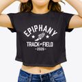 Epiphany Parish Track and Field Women's Crop Top additional view 3