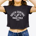South Central Community Service Track and Field Women's Crop Top additional view 3